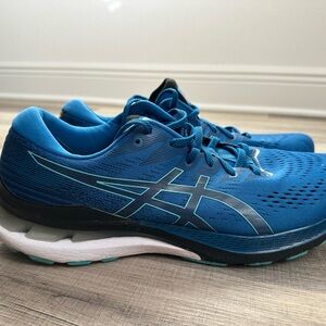 ASICS Men's Blue and Black Athletic Shoes